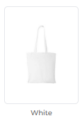 White tote bag
